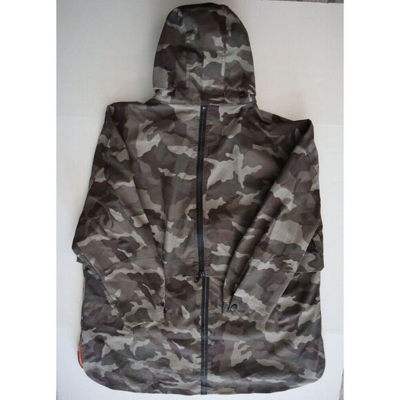 My Anorak 50838SN Women's Sz XL Gray Camo 2-Way Zip Hooded Trails Jacket - Picture 10 of 12